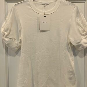 A.L.C. Cream Short Sleeve Tee